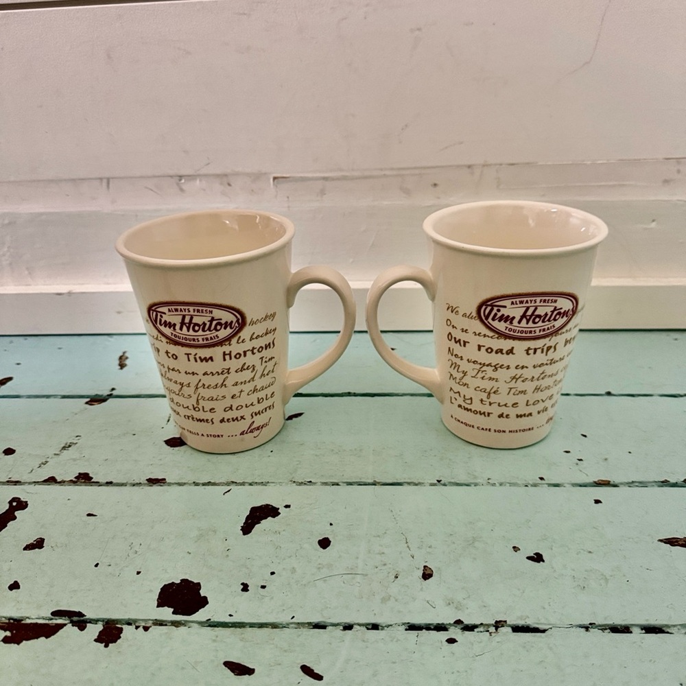 Tim Hortons 2009 Limited Edition Cream Coffee Tea Mug Cup #009 Always Fresh